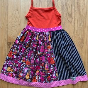 Kpea guitar dress, size 8, NWOT